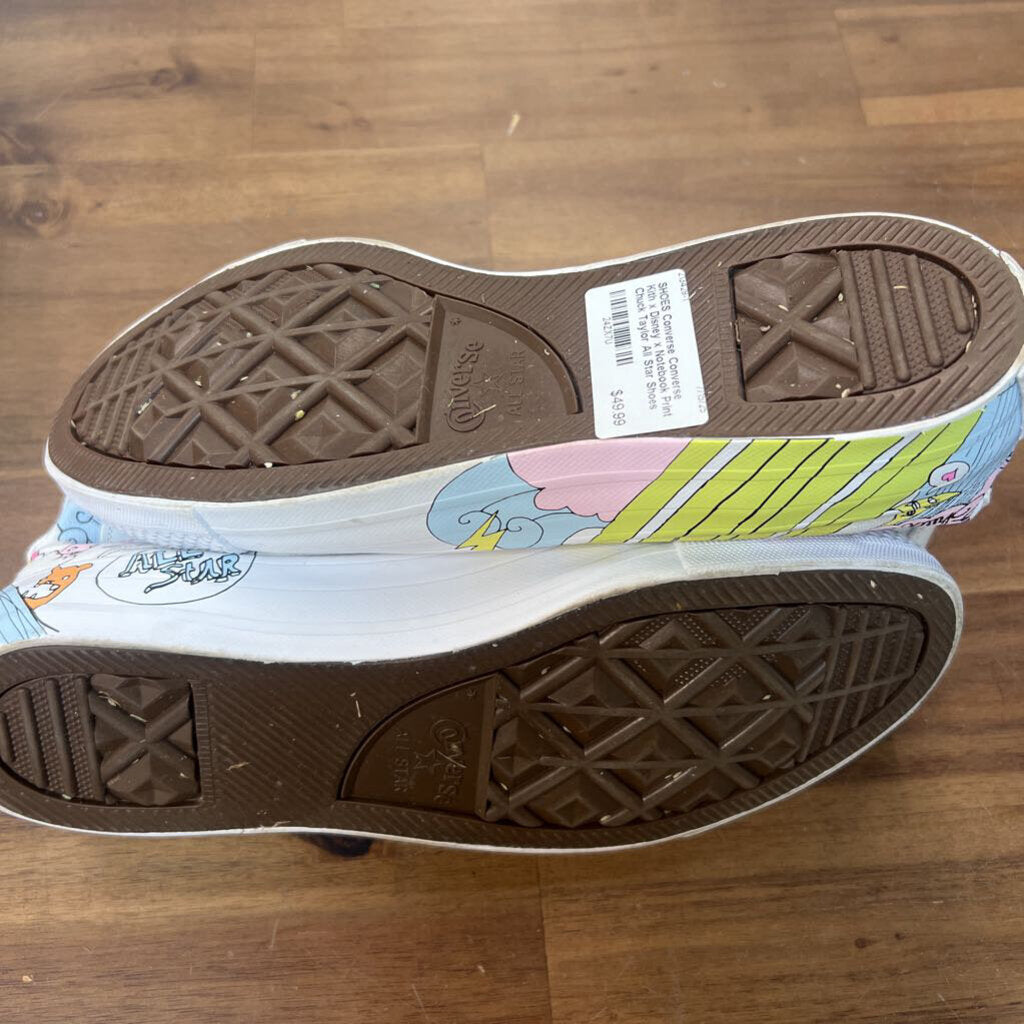 Converse Kith x Disney x Notebook Print Chuck Taylor All Star Shoes 9