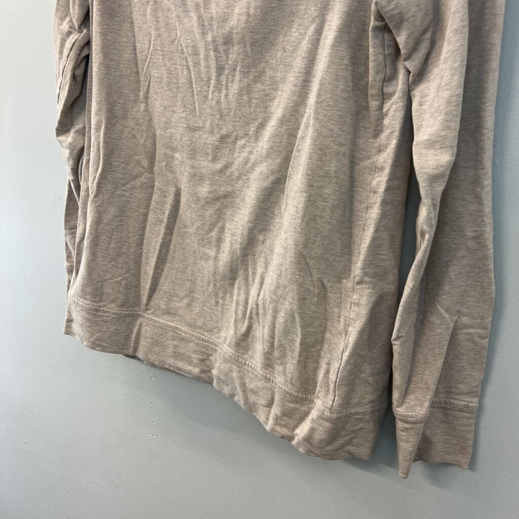Pact Brown Long Sleeve Zip Up Hoodie Medium