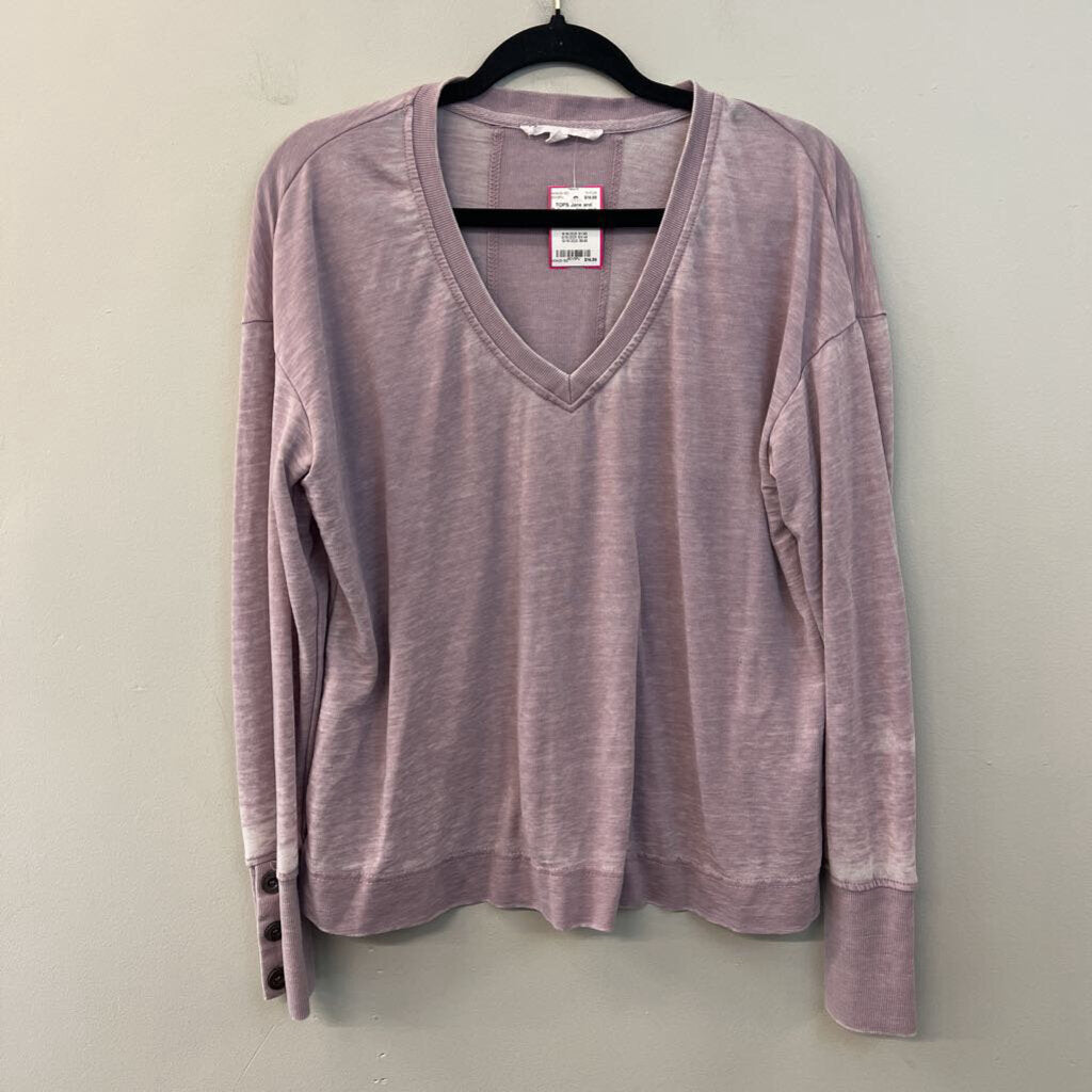 Jane and Delancey Purple Long Sleeve Top Medium