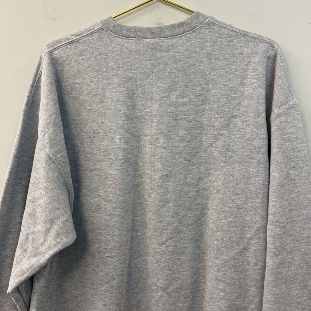 Gildan Grey/ Multi Looney Tunes Long Sleeve Graphic Pullover Extra Large