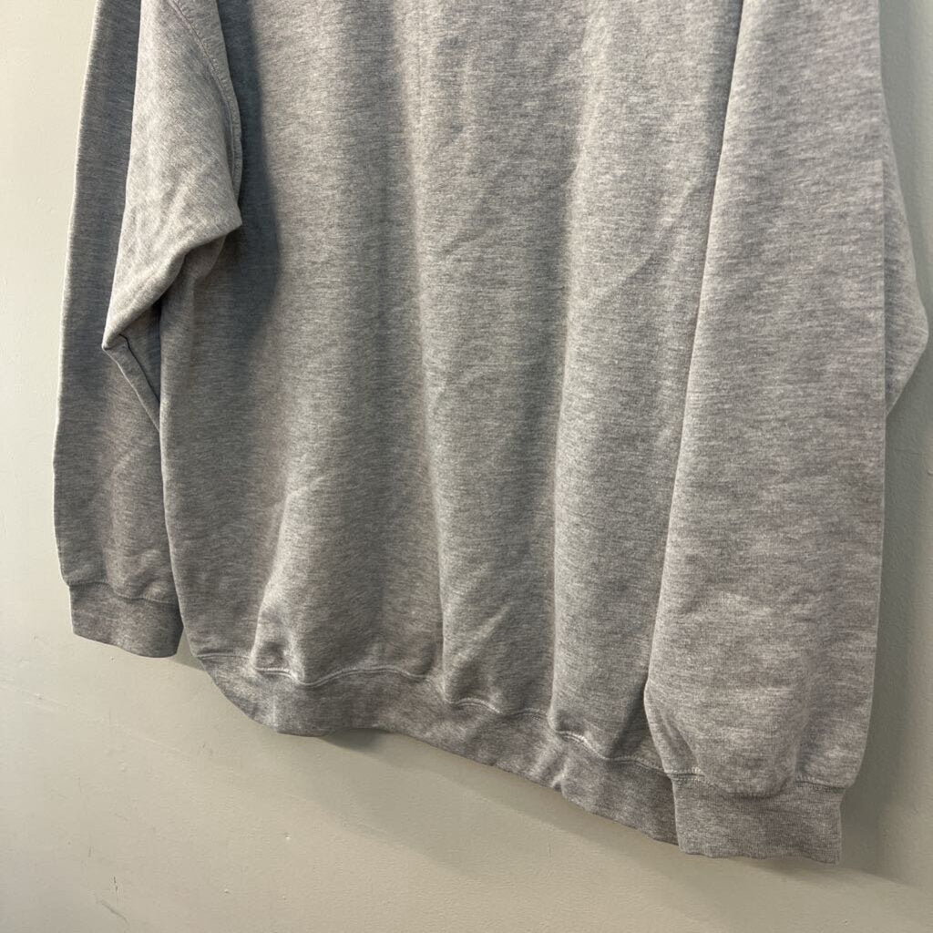 Gildan Grey/ Multi Looney Tunes Long Sleeve Graphic Pullover Extra Large