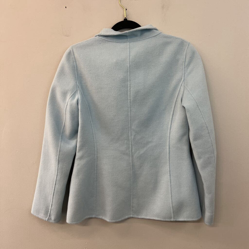 Theory Blue Soft Sileena Blazer Jacket 4