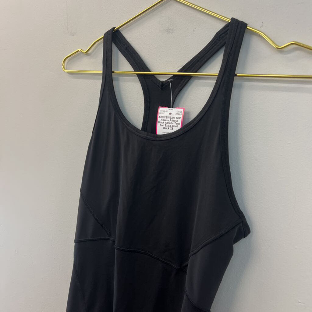 Athleta Black Athletic Tank Top Extra Small