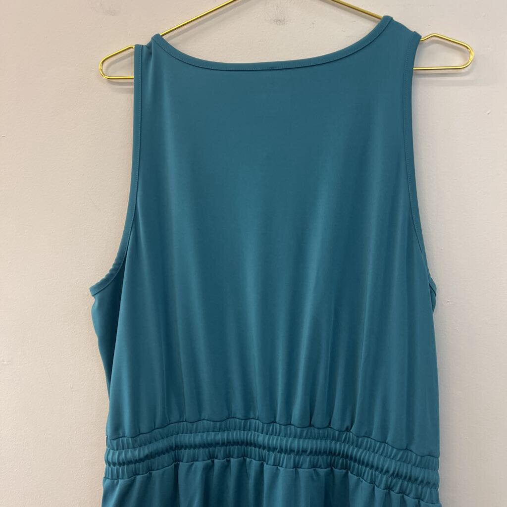 Lou and Grey Blue Tie Waist Tank Dress Extra Large