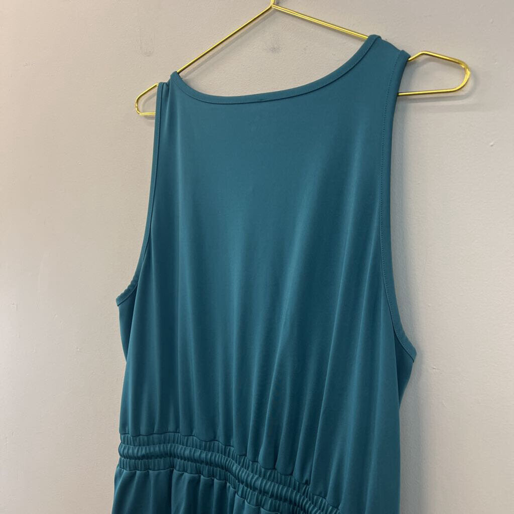 Lou and Grey Blue Tie Waist Tank Dress Extra Large