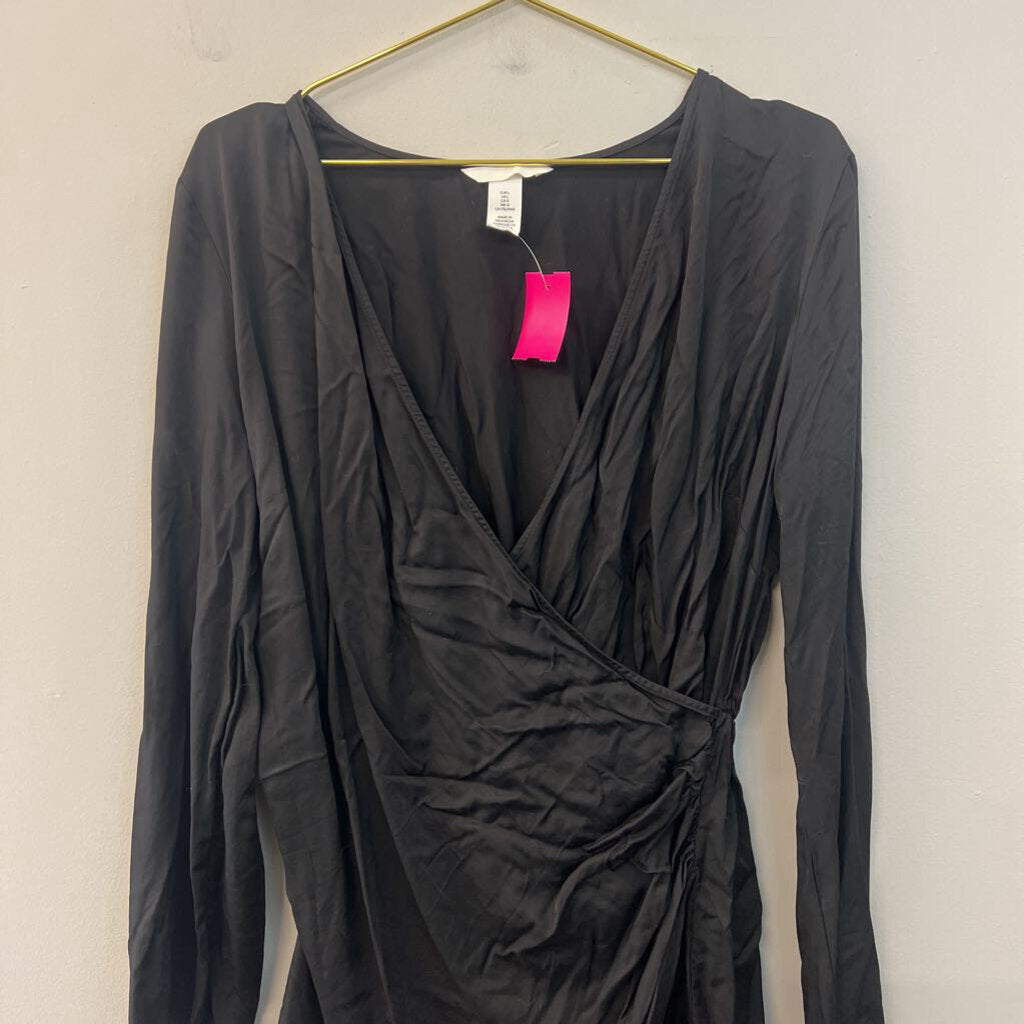 H&M Black Long Sleeve Dress Large