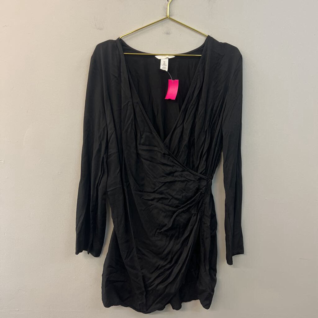 H&M Black Long Sleeve Dress Large