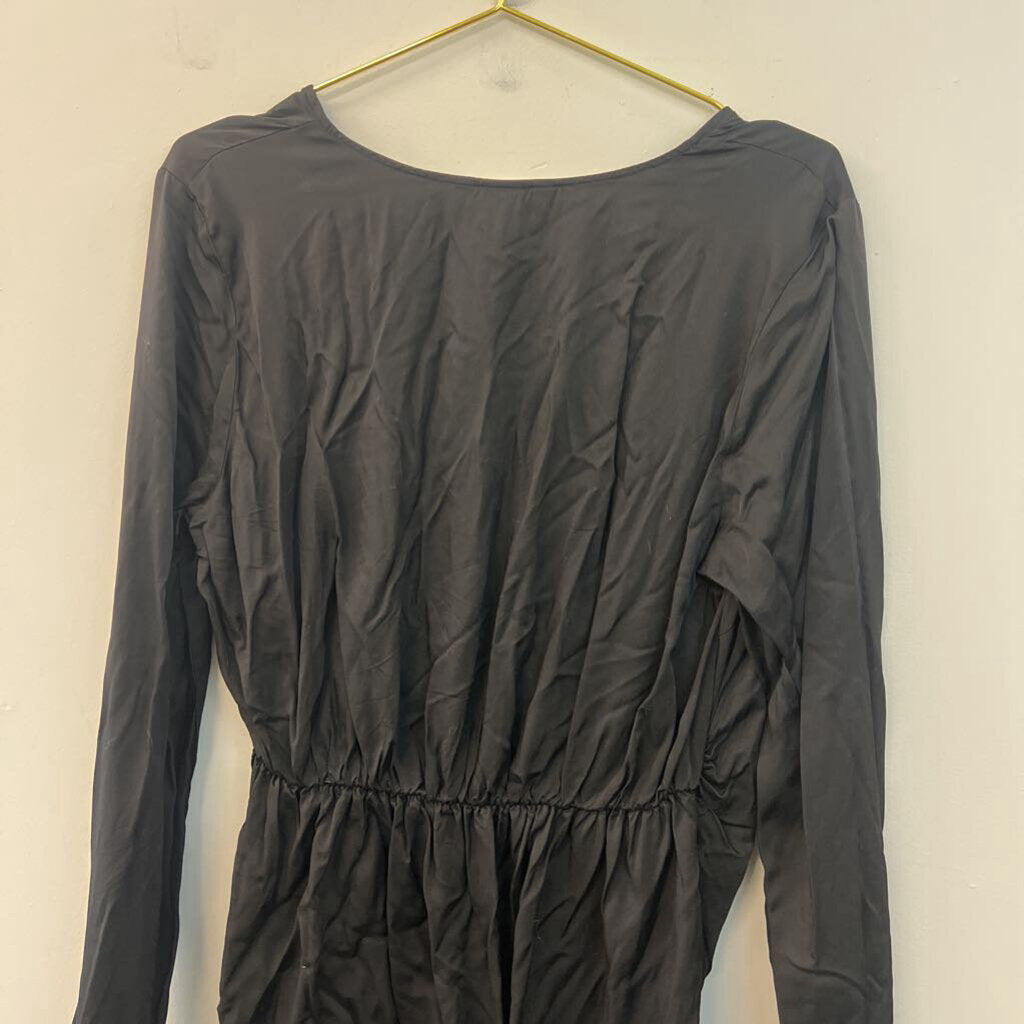 H&M Black Long Sleeve Dress Large