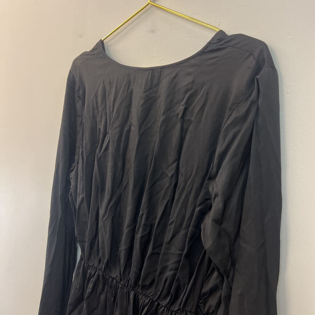 H&M Black Long Sleeve Dress Large