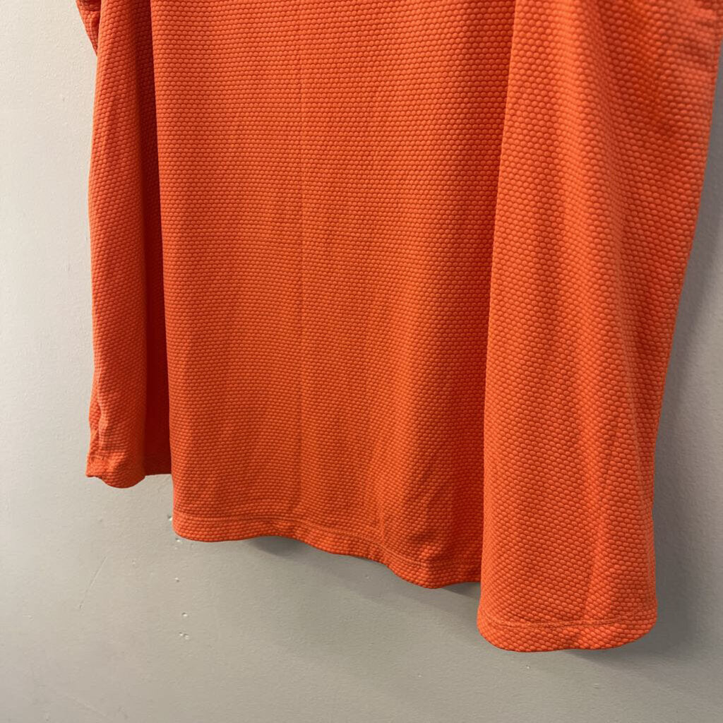 Calia Orange Textured Athletic Tank Top Large