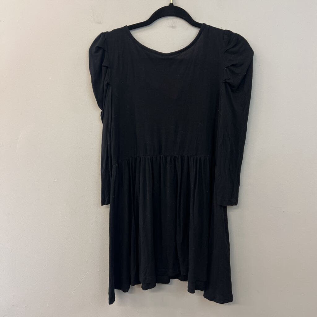 Free People Black Long Sleeve Half Button Down Top Medium