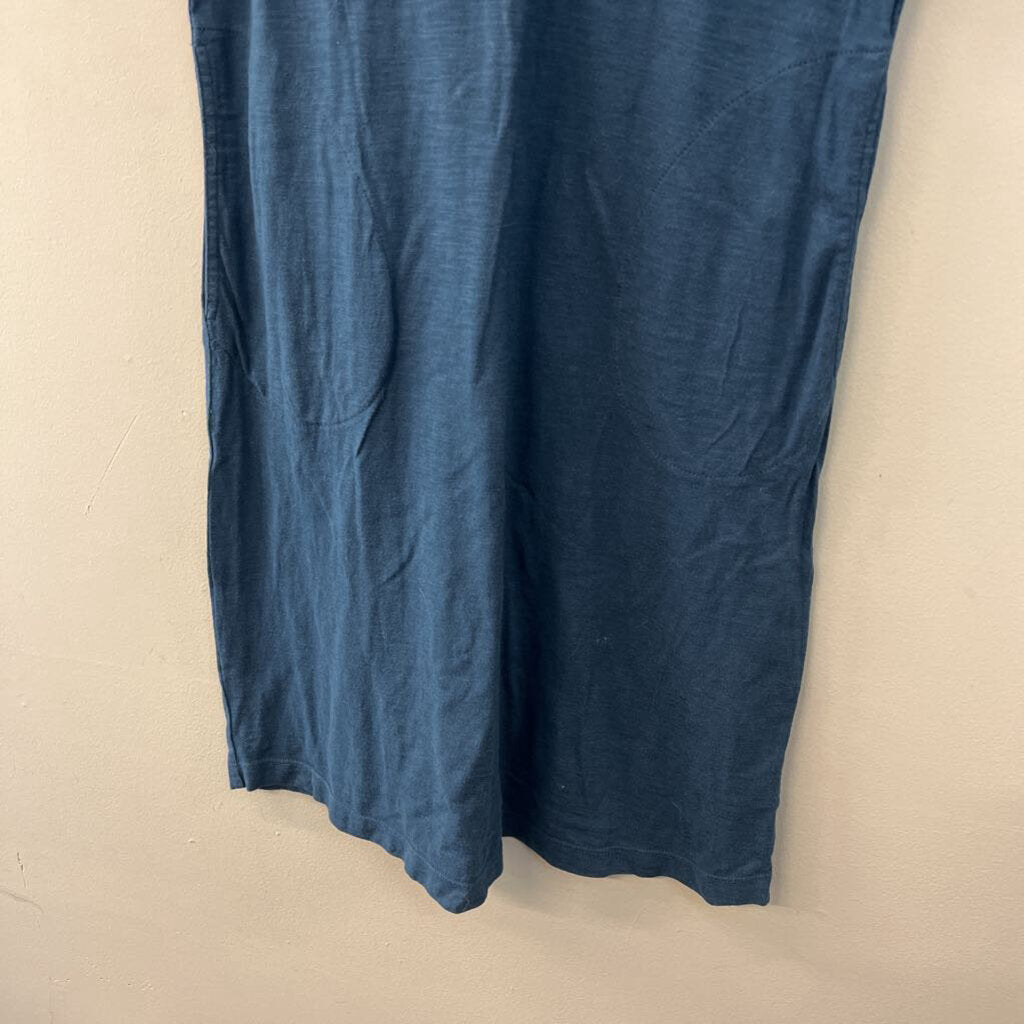 Toad and Co Blue Layered Tank Dress Small