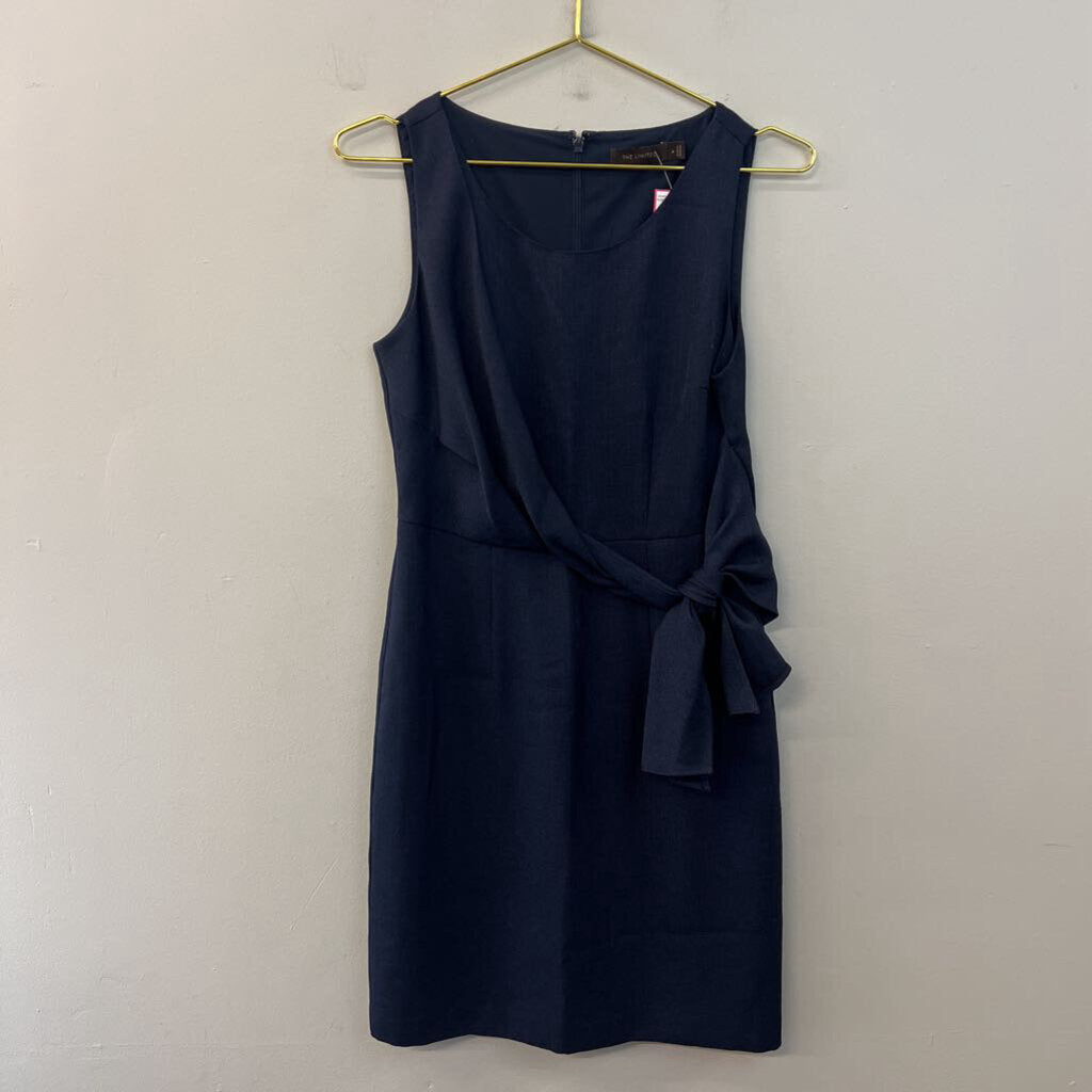 The Limited Navy Tie Waist Tank Dress 4