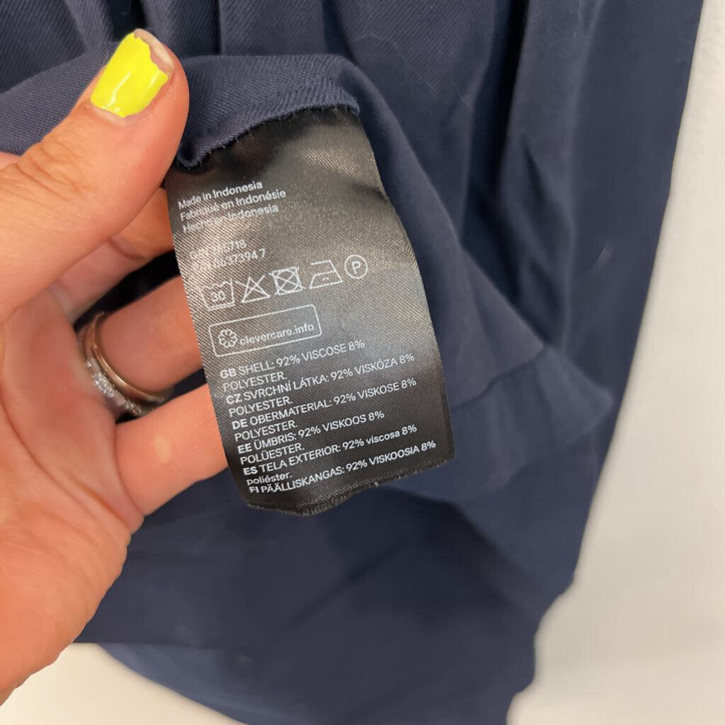 H&M Navy Button Down Tank Dress 6