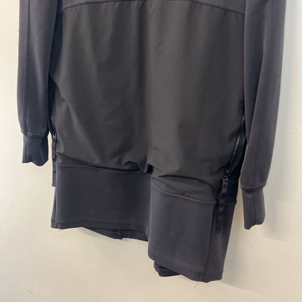 FLX Black Long Sleeve Long Open Front Athletic Jacket Extra Small