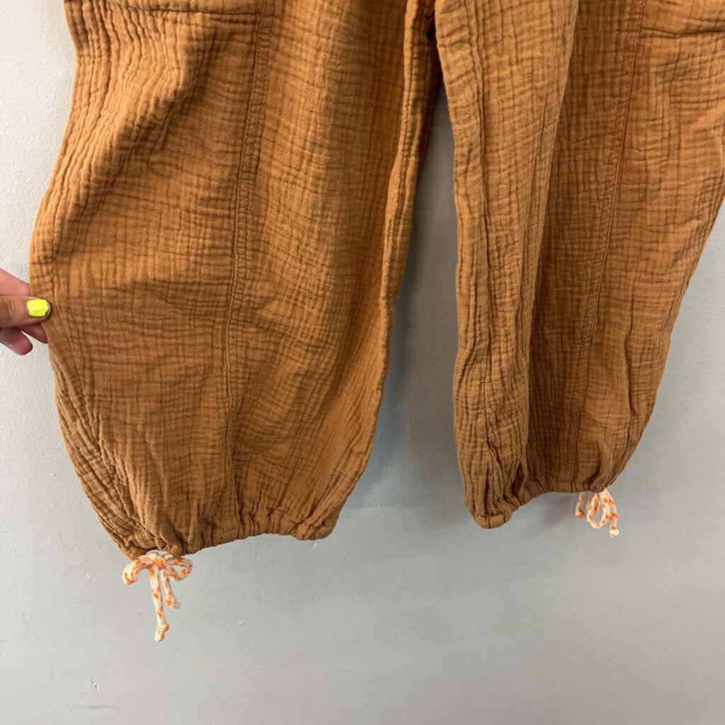 Wild Fable Brown Textured High Waisted Wide Leg Pants Extra Small