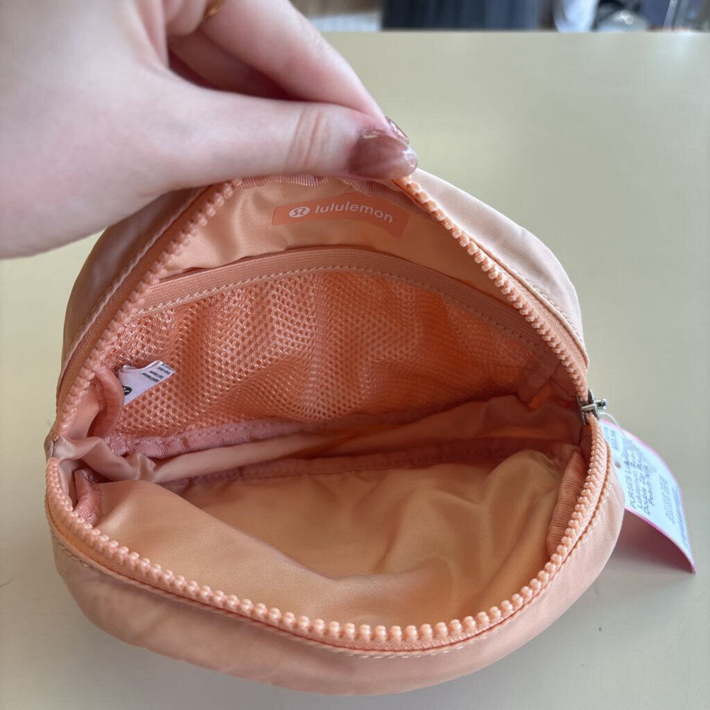 Lululemon Peach Double Zip Pouch