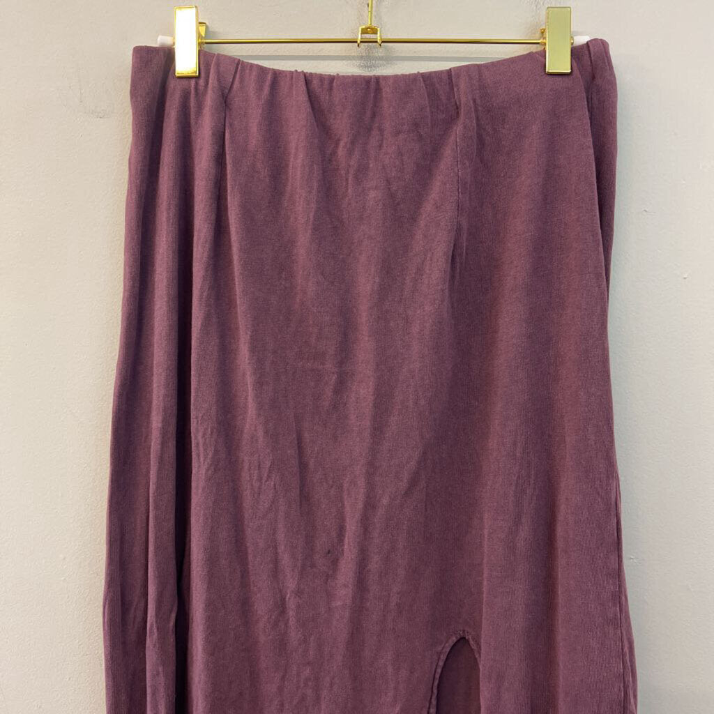 Z Supply Purple Maxi Skirt With Slit Medium