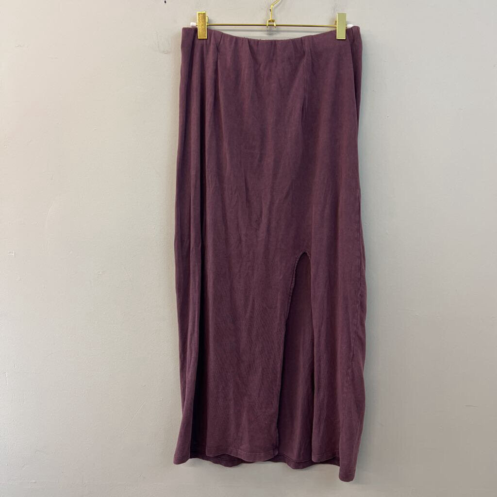 Z Supply Purple Maxi Skirt With Slit Medium