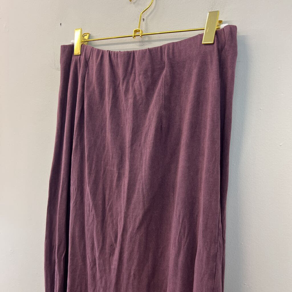 Z Supply Purple Maxi Skirt With Slit Medium