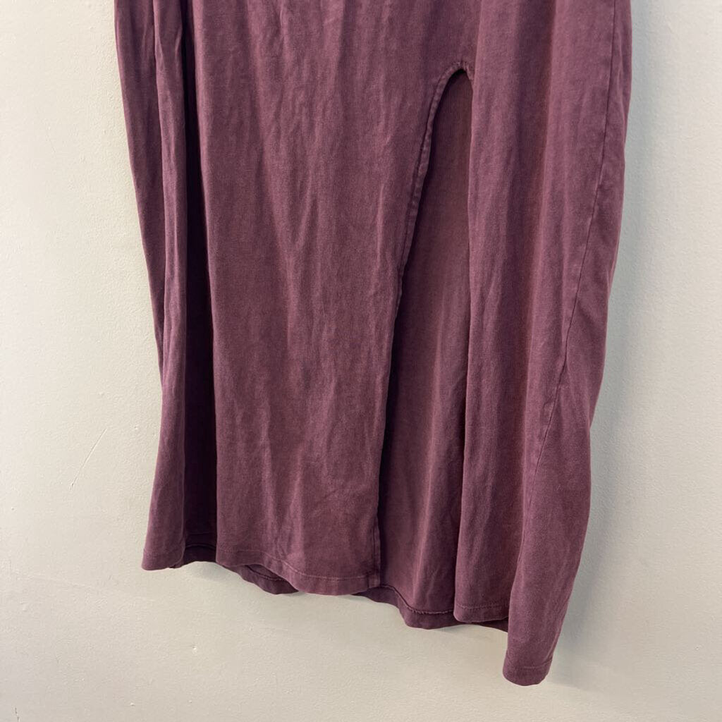 Z Supply Purple Maxi Skirt With Slit Medium
