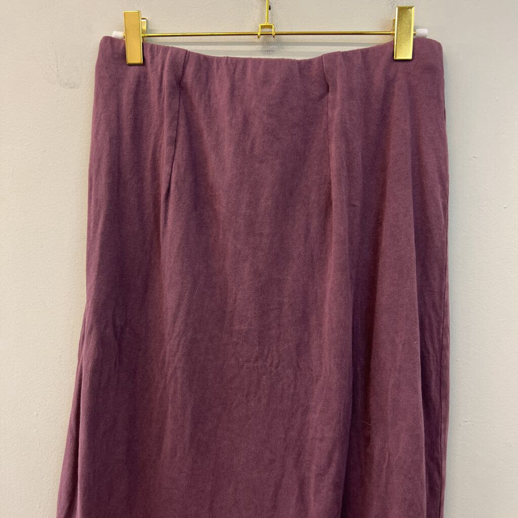 Z Supply Purple Maxi Skirt With Slit Medium