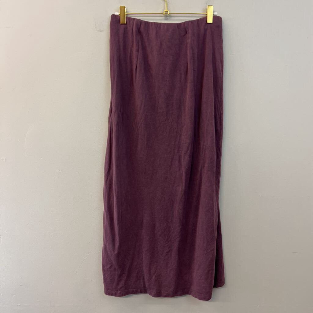 Z Supply Purple Maxi Skirt With Slit Medium