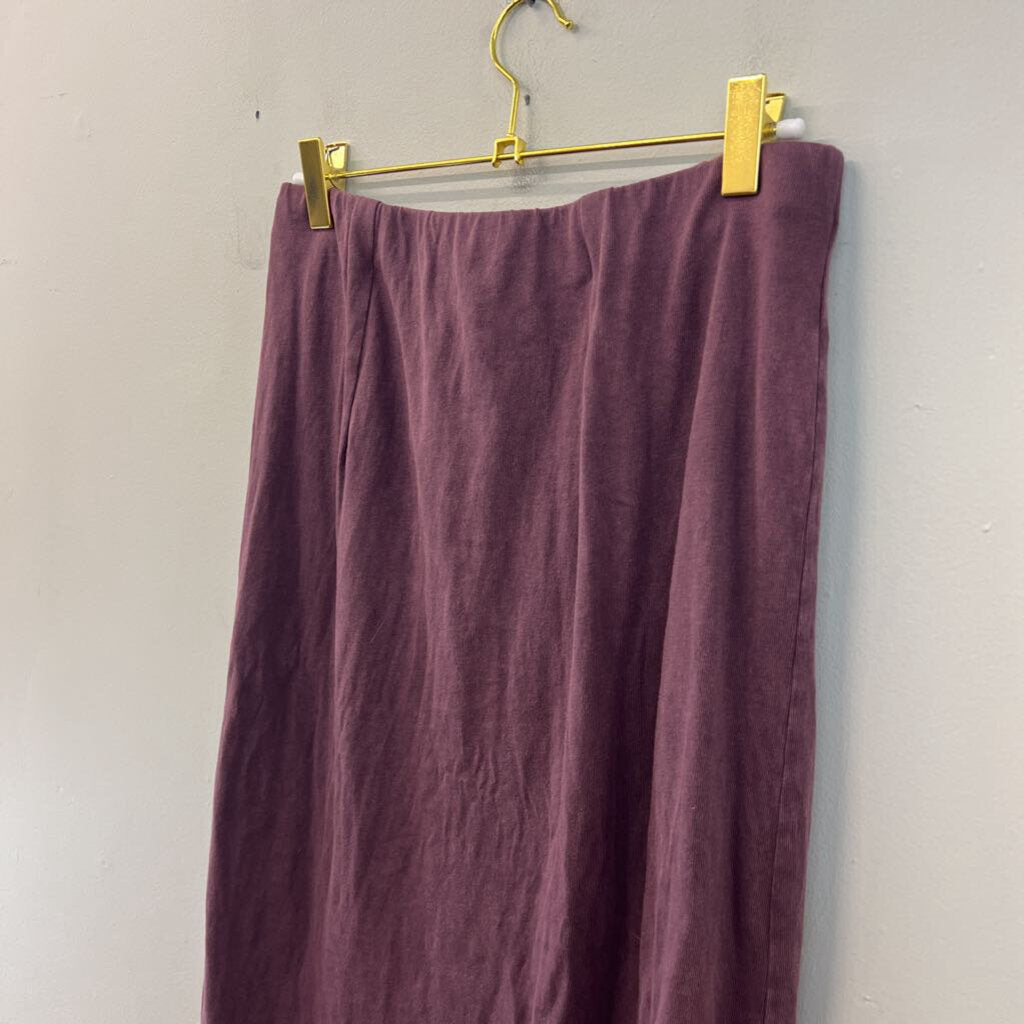 Z Supply Purple Maxi Skirt With Slit Medium