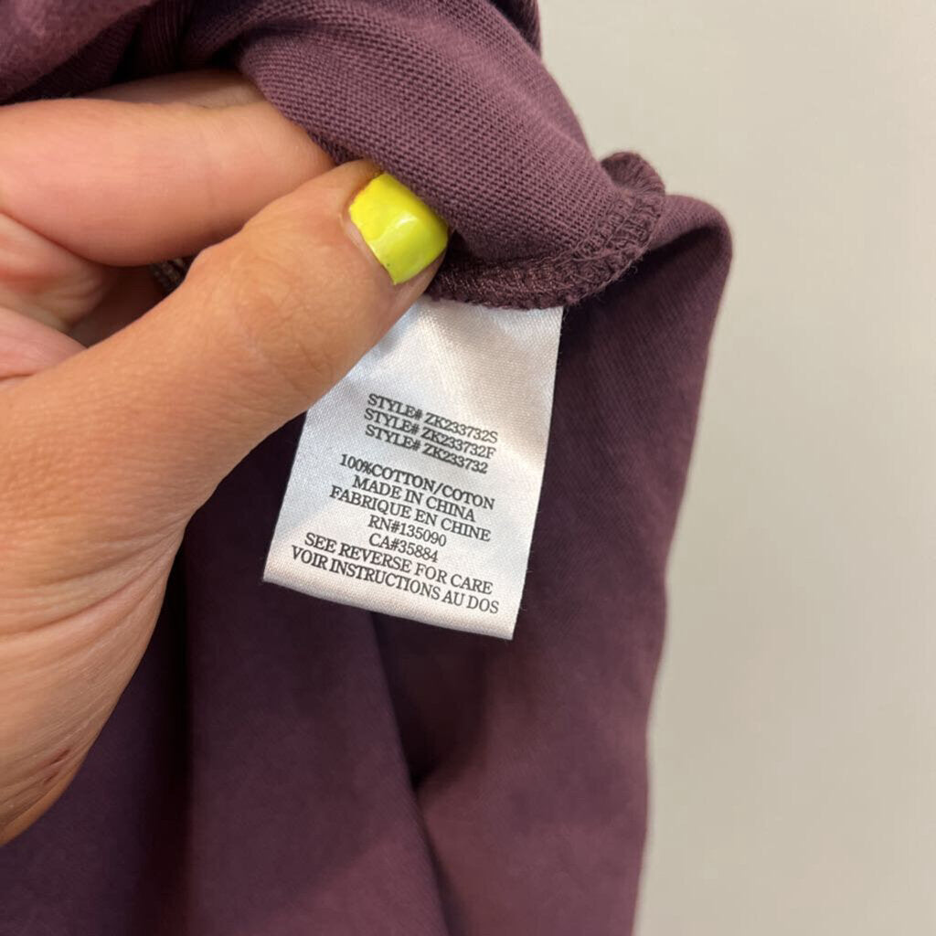 Z Supply Purple Maxi Skirt With Slit Medium
