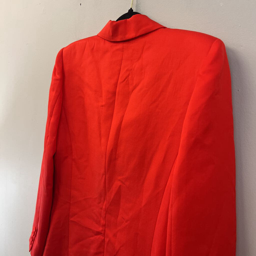 Milly Red Double Breasted Blazer Jacket 8