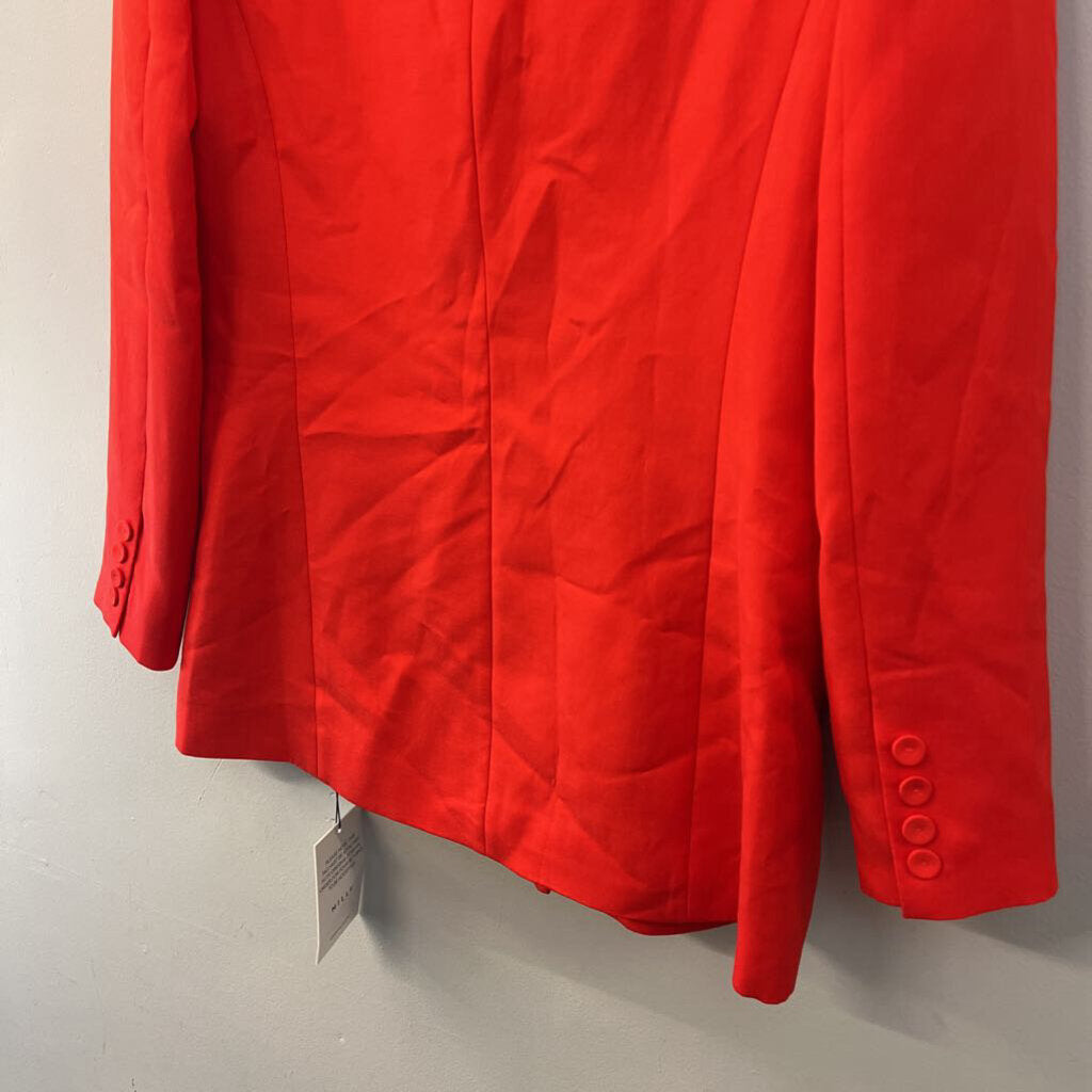Milly Red Double Breasted Blazer Jacket 8