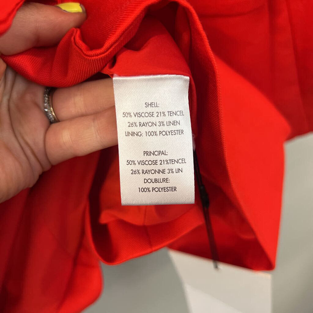 Milly Red Double Breasted Blazer Jacket 8