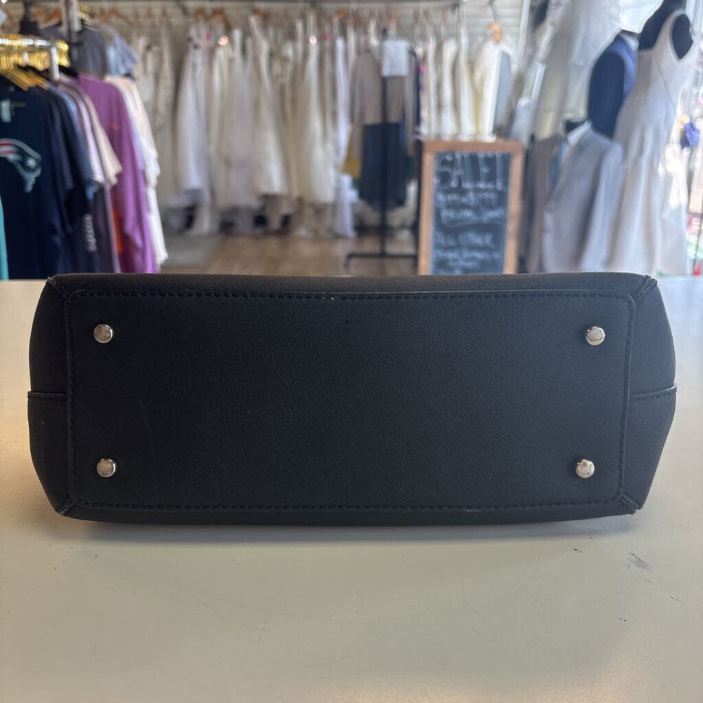 Kate Spade Beige/ Black Leather Color Block Purse