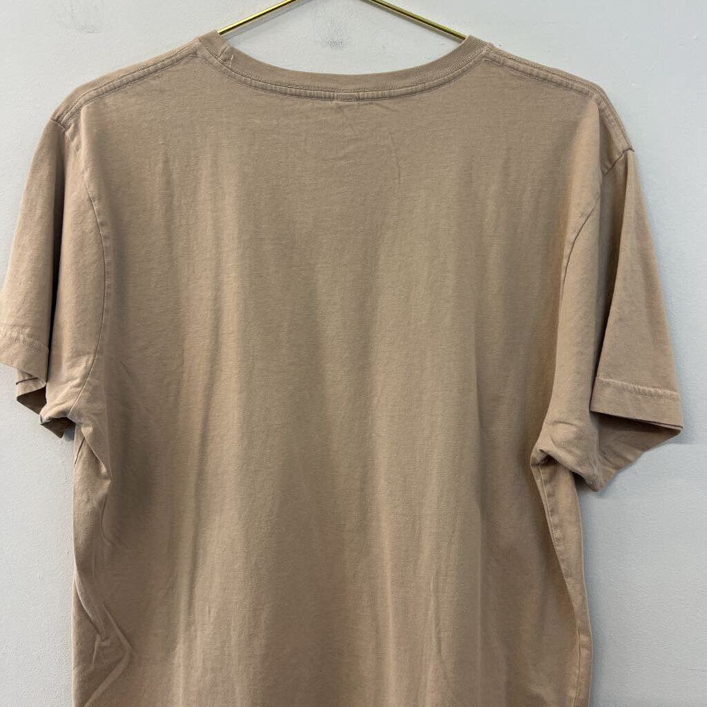 Known Supply Brown/ Multi Only Human Short Sleeve Graphic Tee Large
