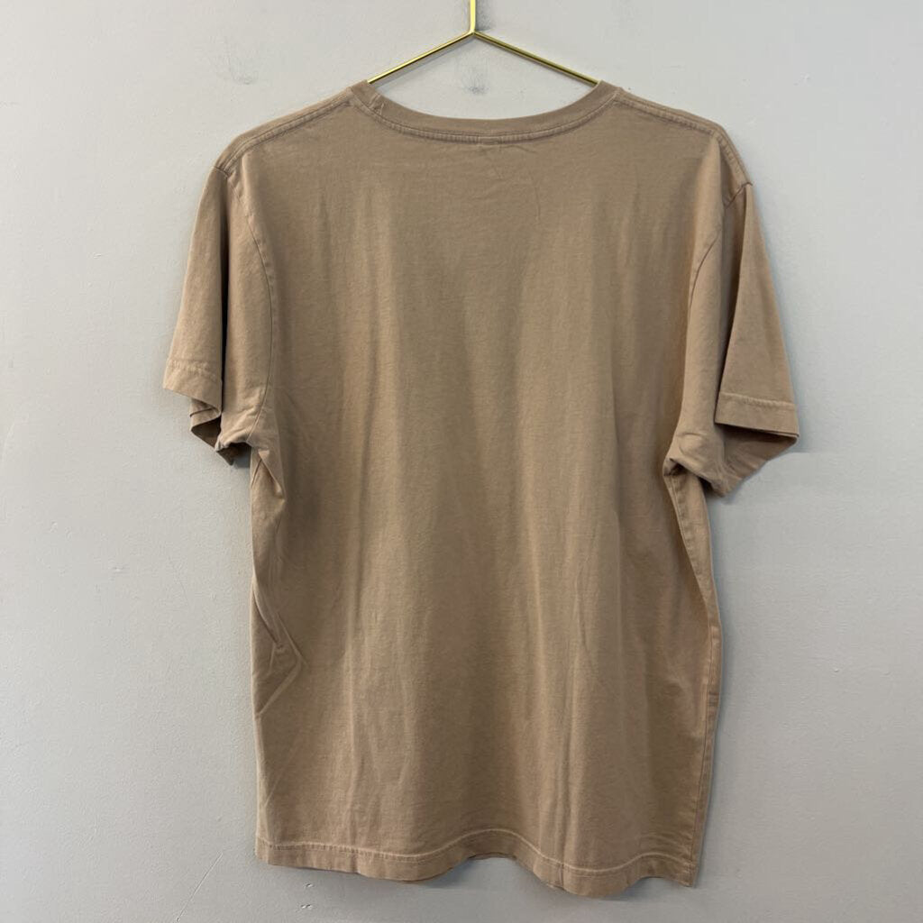 Known Supply Brown/ Multi Only Human Short Sleeve Graphic Tee Large