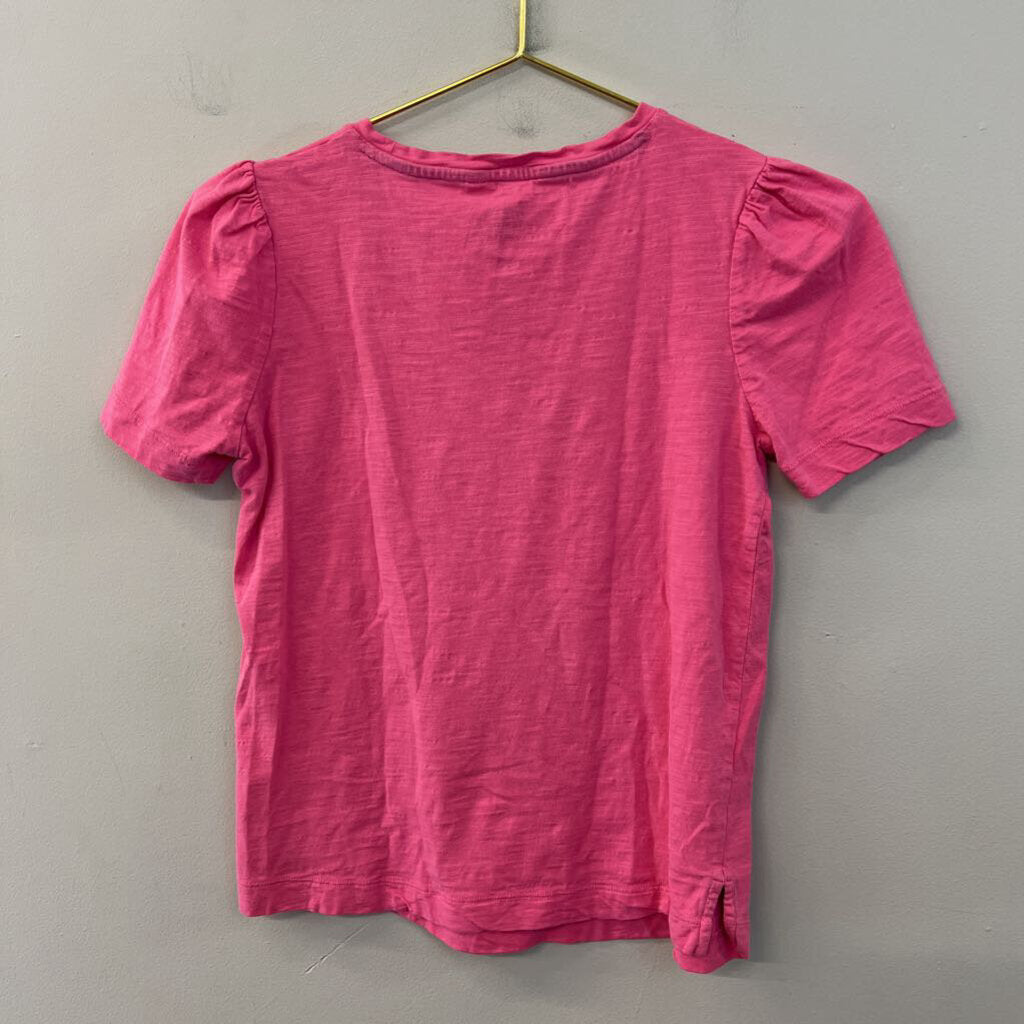 Boden Pink Short Puff Sleeve Top Extra Small