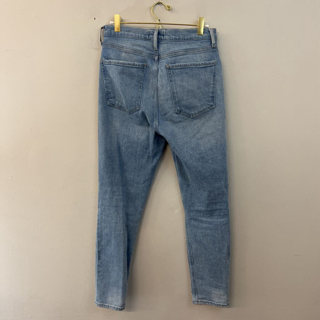 Agolde Light Wash High Waisted Skinny Leg Jeans 26