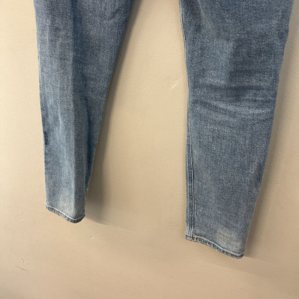 Agolde Light Wash High Waisted Skinny Leg Jeans 26