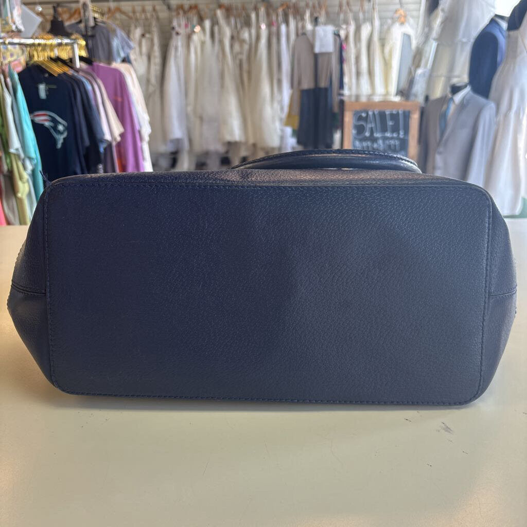 Kate Spade Navy/ Cream Leather Wellesley Tote Purse