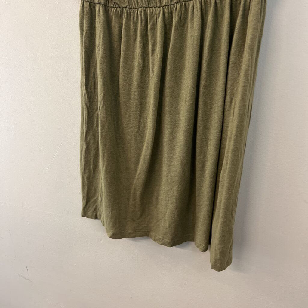 H&M Green Short Ruffle Sleeve Dress Small