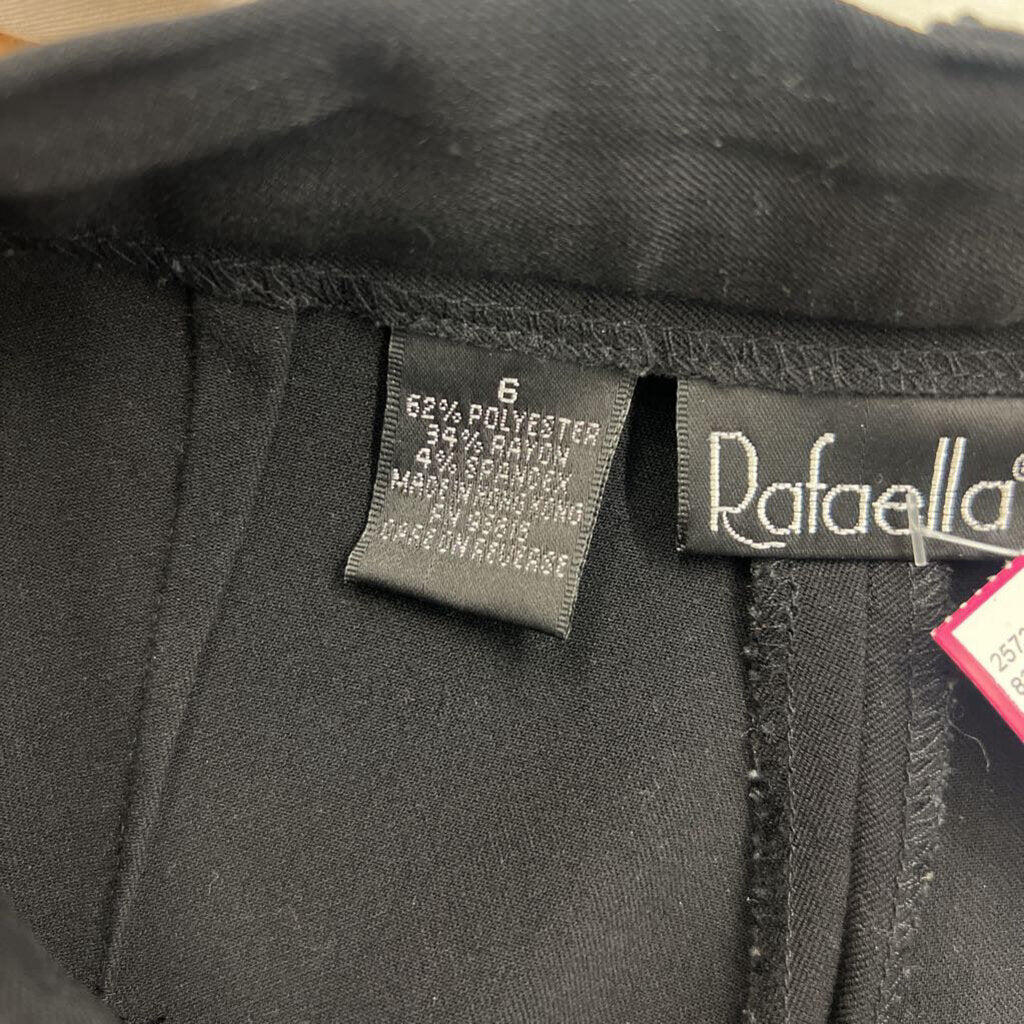 Rafaella Black High Waisted Trouser Pants 6
