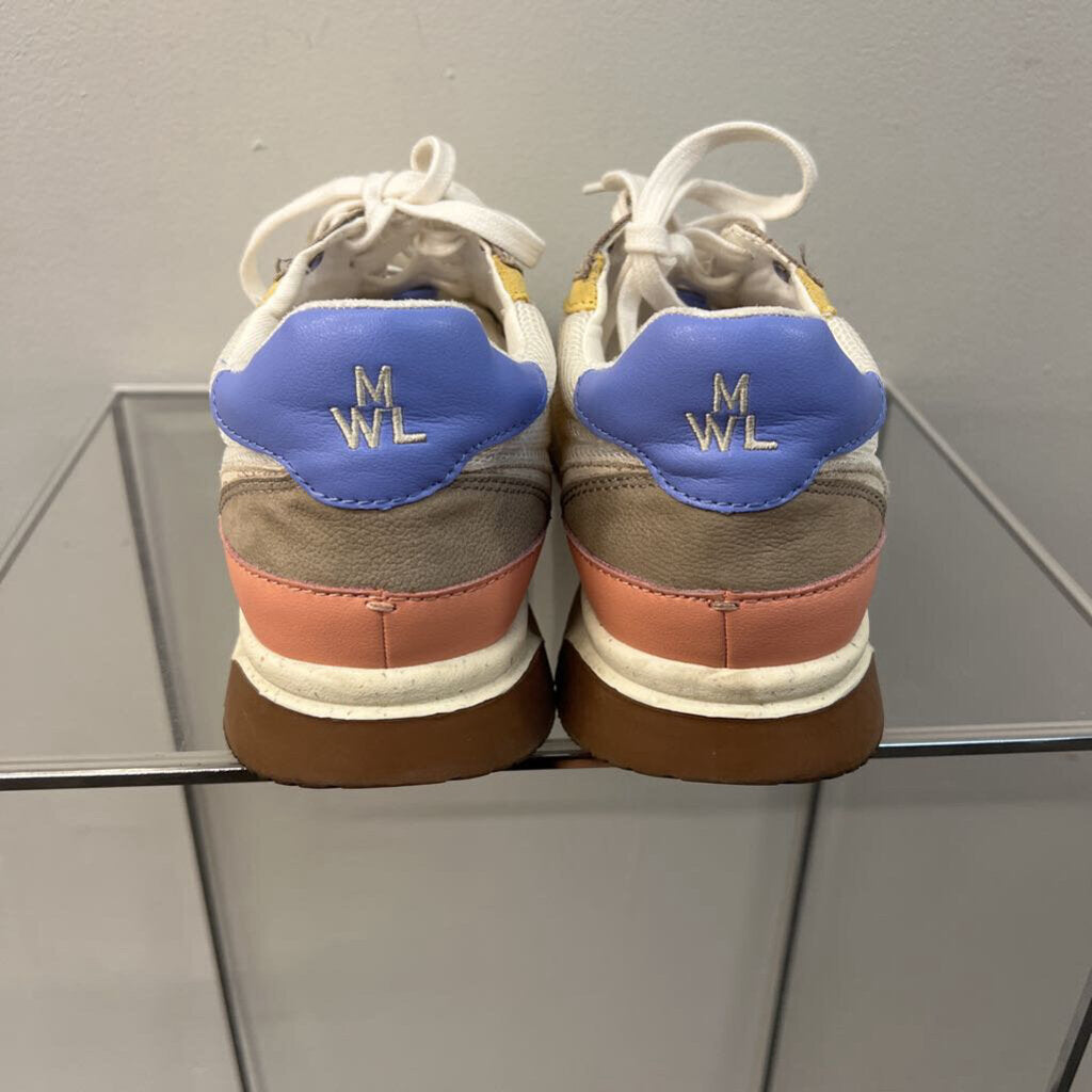 Madewell White/ Multi Kickoff Trainer Sneakers 9