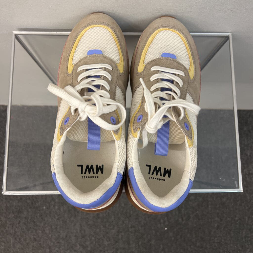 Madewell White/ Multi Kickoff Trainer Sneakers 9