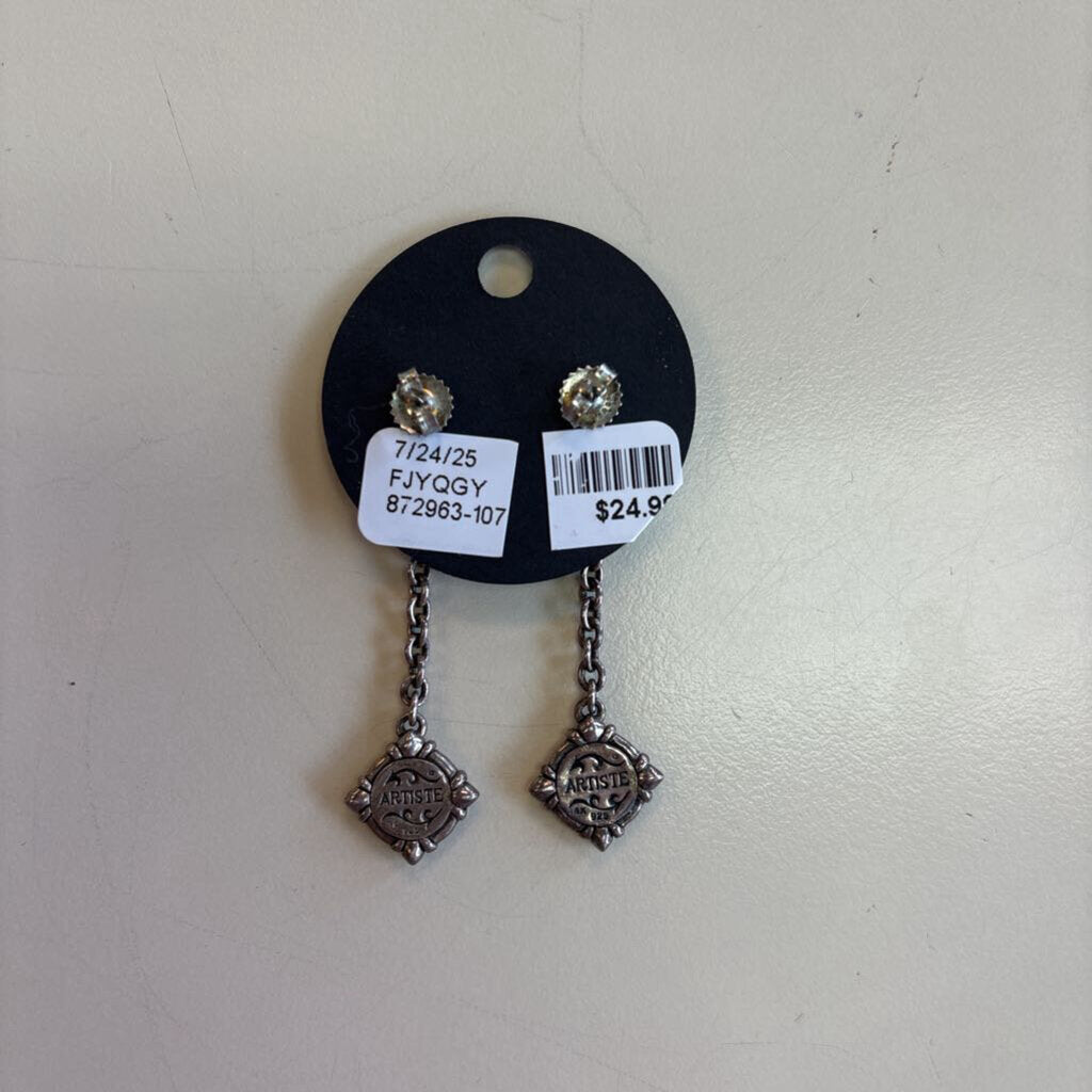 Artiste Sterling Silver Drop Dangle Earrings