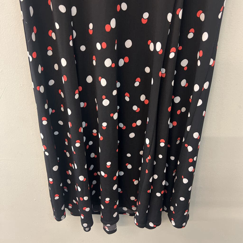 Glamour Black/ White/ Red Polka Dot Dress 10