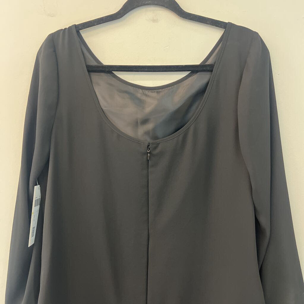 London Times Black Long Sleeve Dress 14