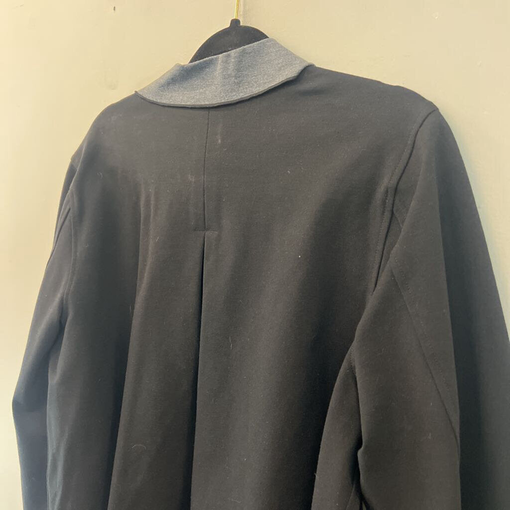 Habitat Black/ Grey Open Front Blazer Top Large