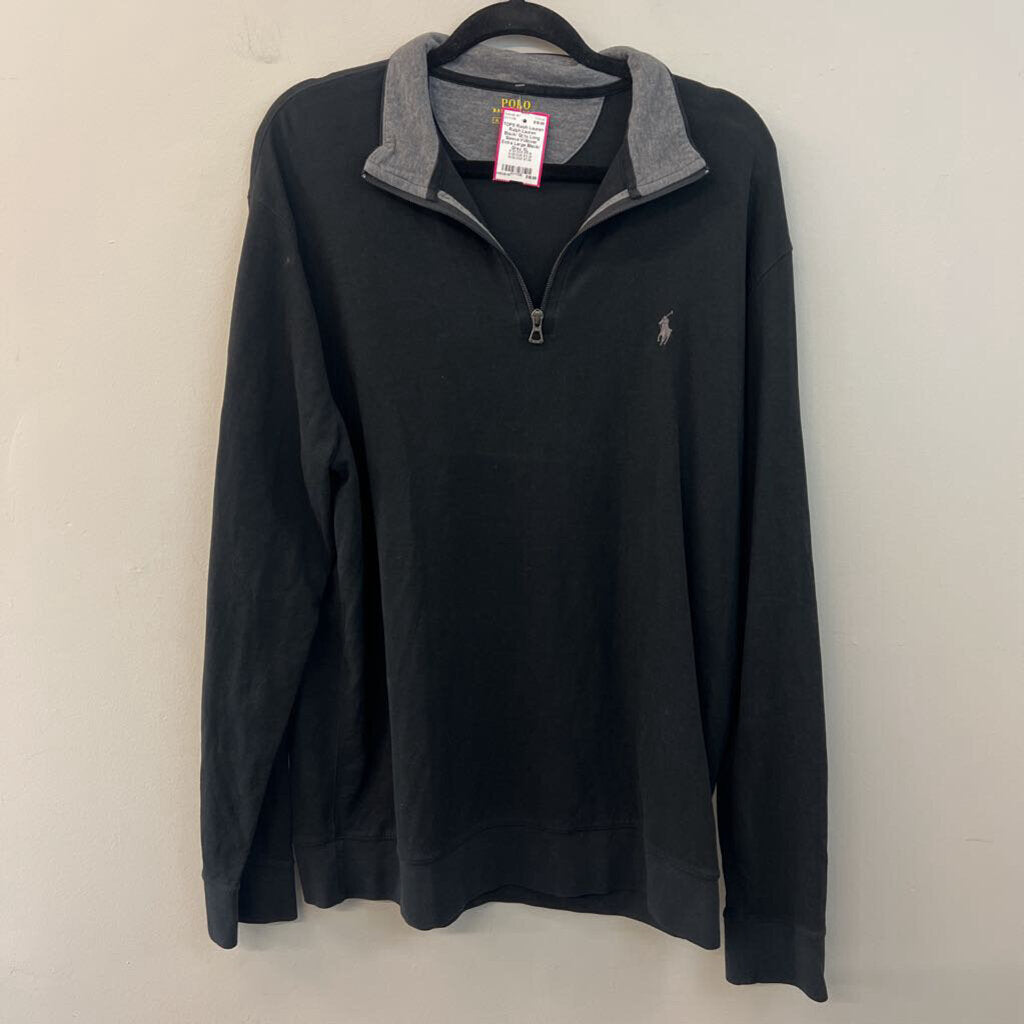 Ralph Lauren Black/ Grey Long Sleeve Pullover Extra Large