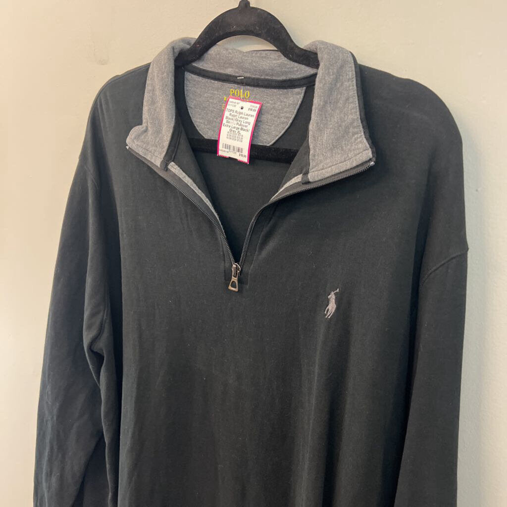 Ralph Lauren Black/ Grey Long Sleeve Pullover Extra Large