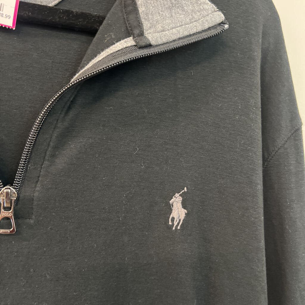 Ralph Lauren Black/ Grey Long Sleeve Pullover Extra Large